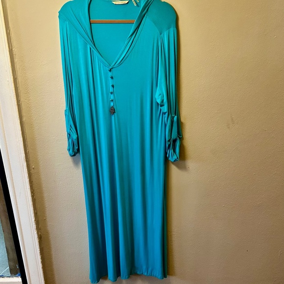 Loungewear  hooded caftan with Hamza ornament Size large - Picture 1 of 11